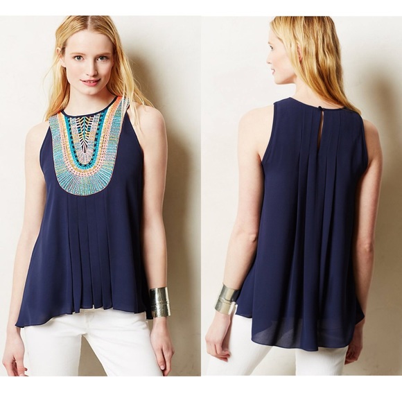 Anthropologie Tops - 🌹HP🌹Anthropologie Ranna Gill Atoll Tank NWOT